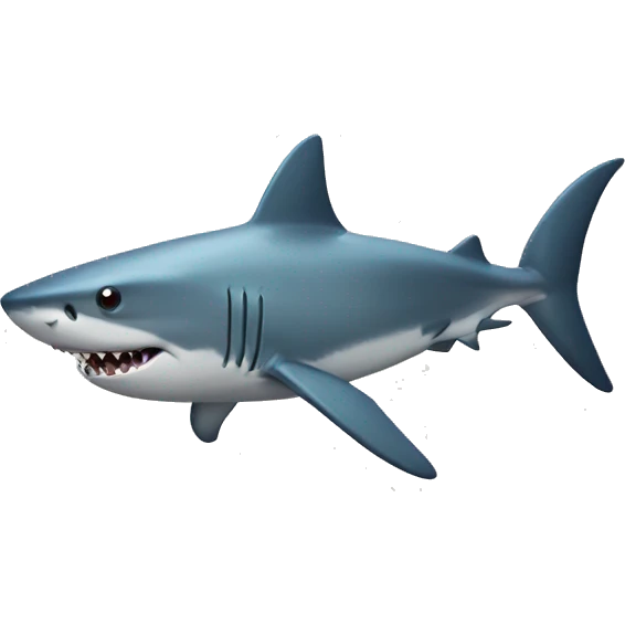 shark with fish emoji