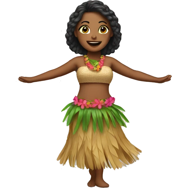 Hula dancer  emoji