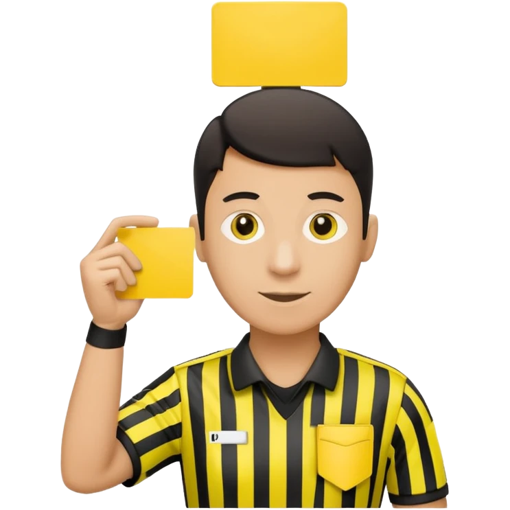 Do a simple soccer referee emoji emoji