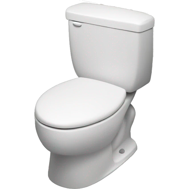 toilet with a head emoji