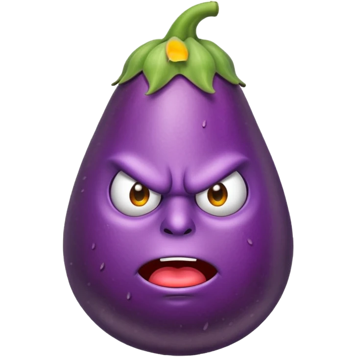 angry eggplant emoji