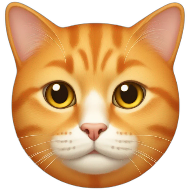 fat orange cat face emoji