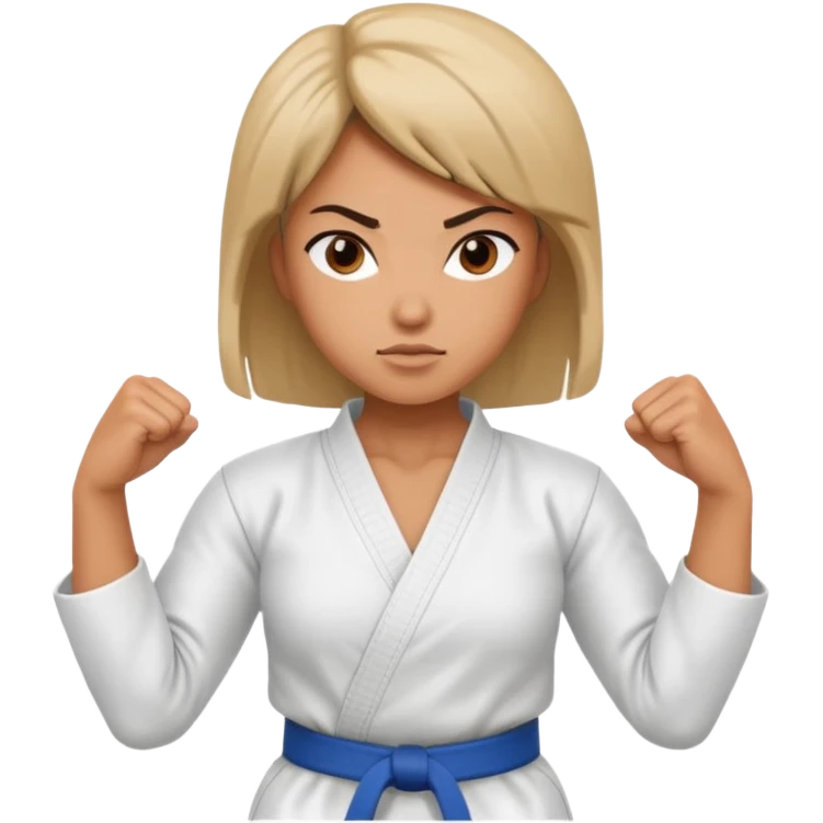 karate lady emoji