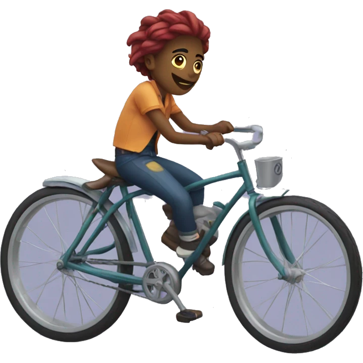 Jinx riding a bike  emoji
