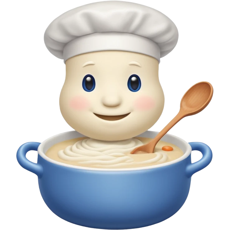 Pillsbury dough boy makes progresso soup emoji