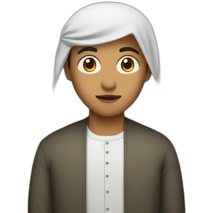 Muslim-with-no-eyes emoji