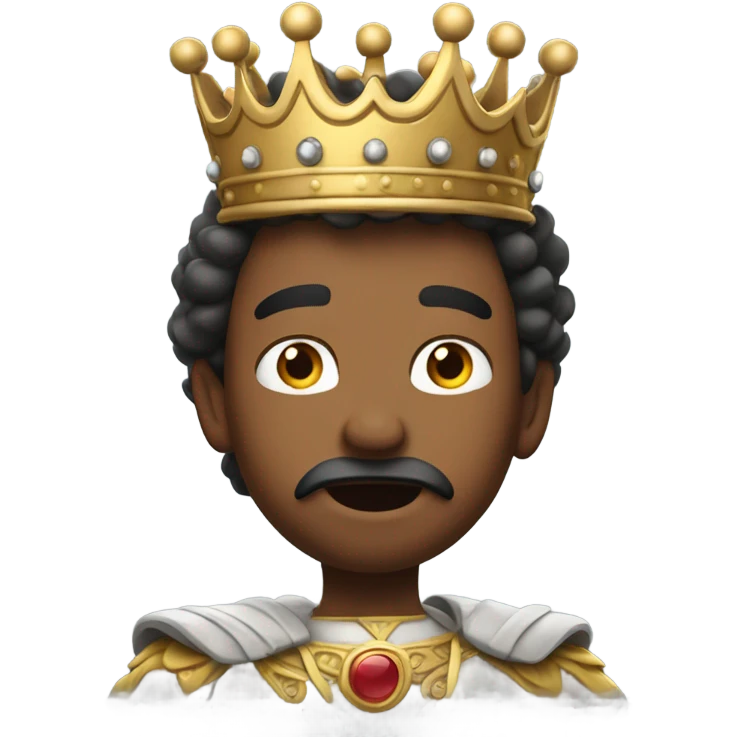 King running fast with crown emoji