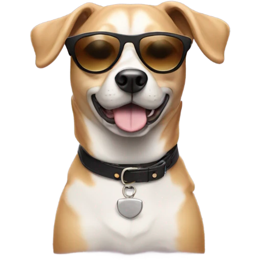 Dog with sunglasses  emoji