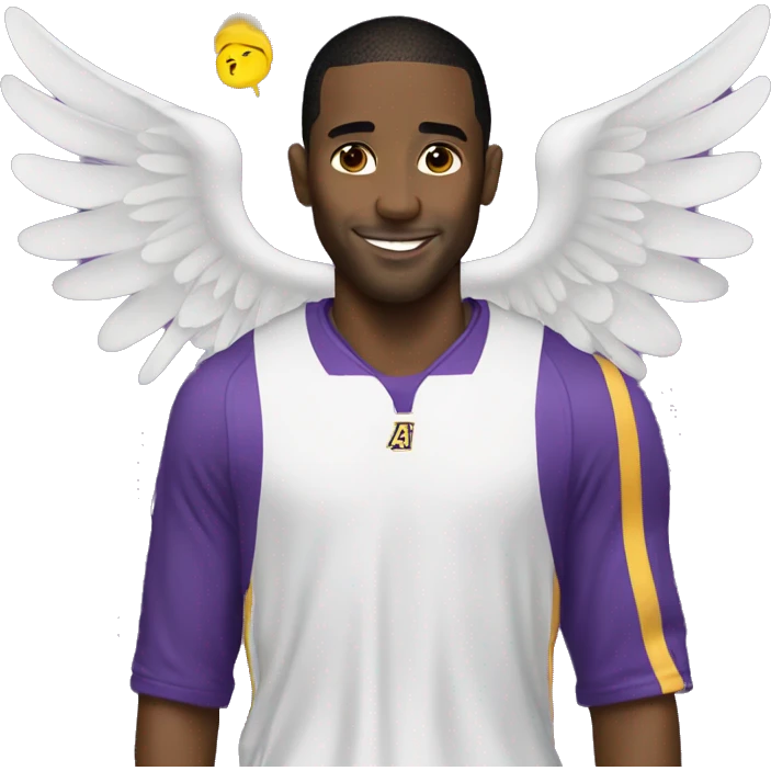 Kobe with angel wings  emoji