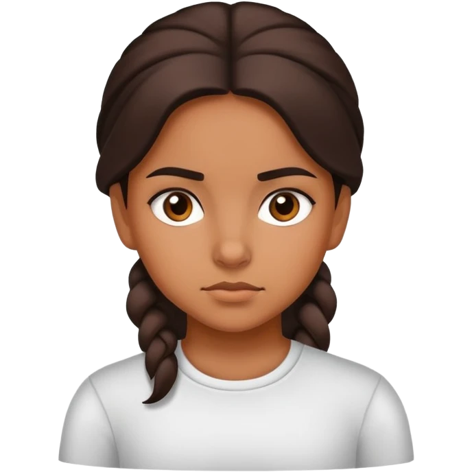 Determined Hispanic girl emoji