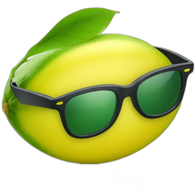 Limon-gafas emoji