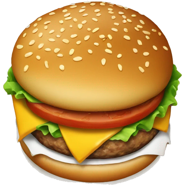 burger with chicken emoji
