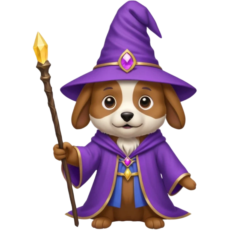 Dog wizard emoji