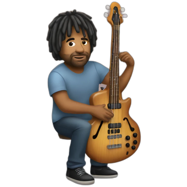 Victor Wooten playing bass  emoji