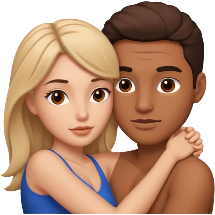 Homem com o pênis inserido dentro da vagina da mulher  emoji