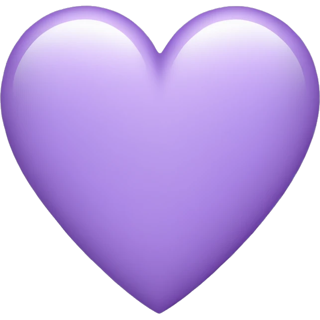 Light purple heart emoji