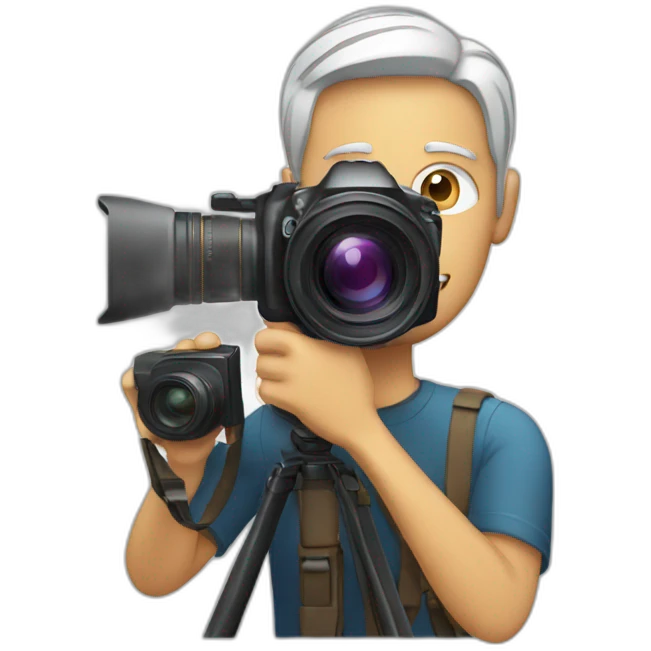 man with camera emoji