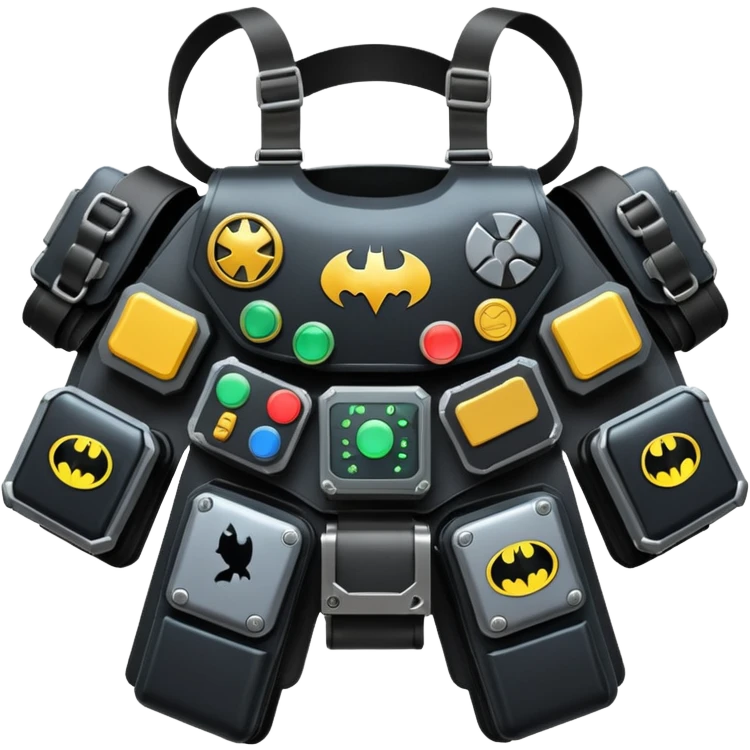 Batman's utility belt with gadgets emoji