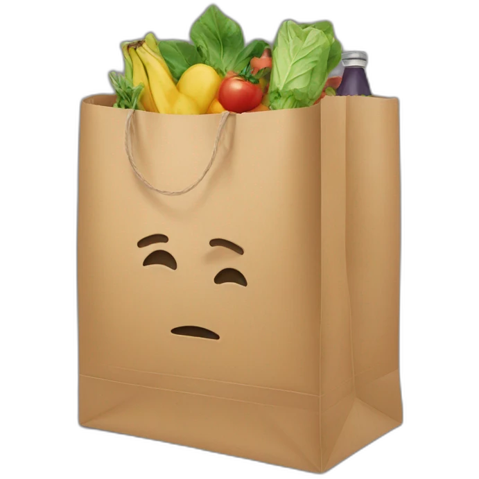 grocery bag emoji