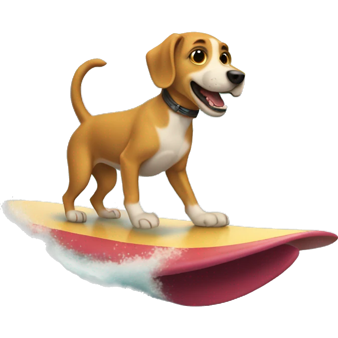 un perro surfeando emoji