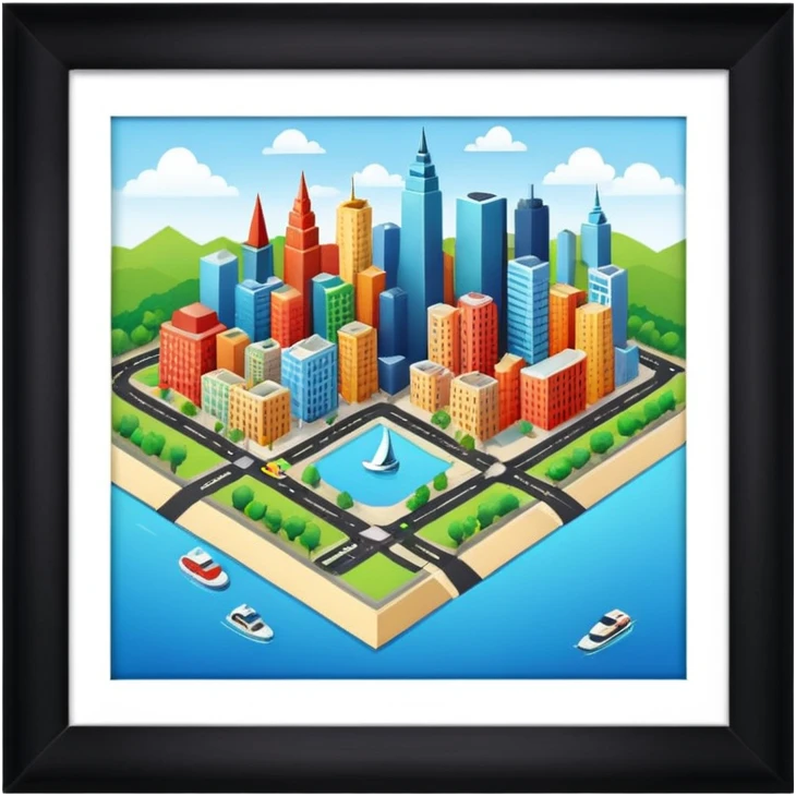 city center on the map emoji