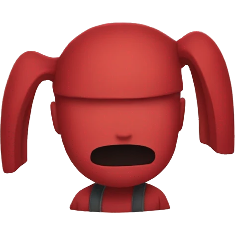 among us red character emoji
