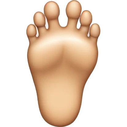 Small foot emoji