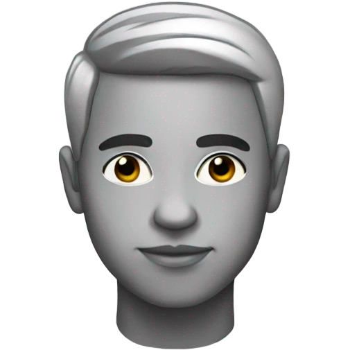 Human with a low taper fade emoji