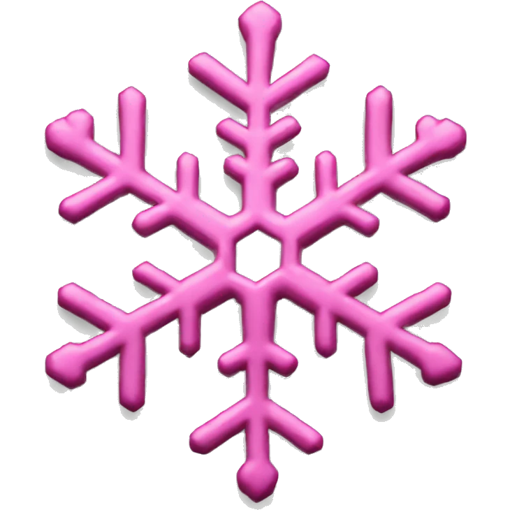Pink snowflake  emoji