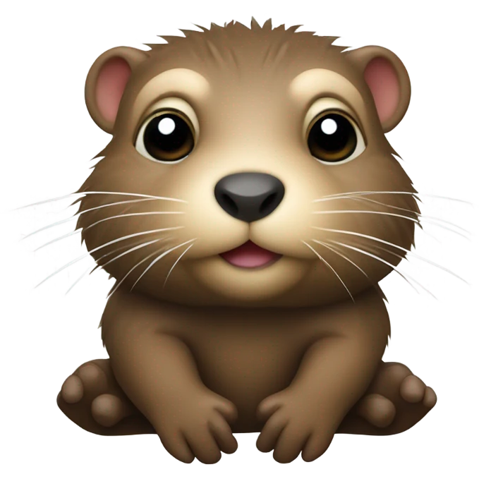 Nutria tierna emoji