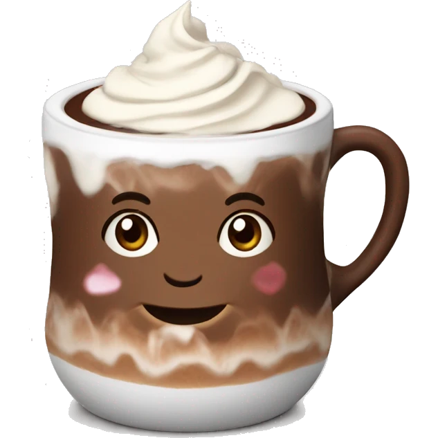 Hot chocolate with cream  emoji