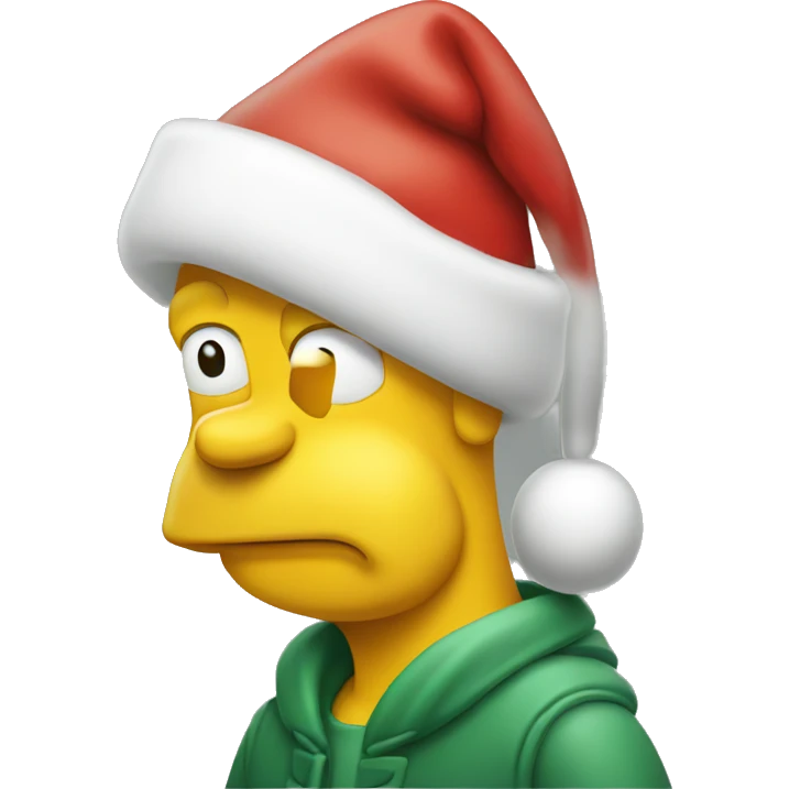Homero de Navidad emoji