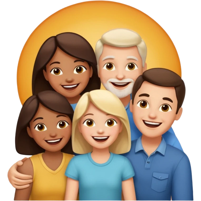 light full body family emoji