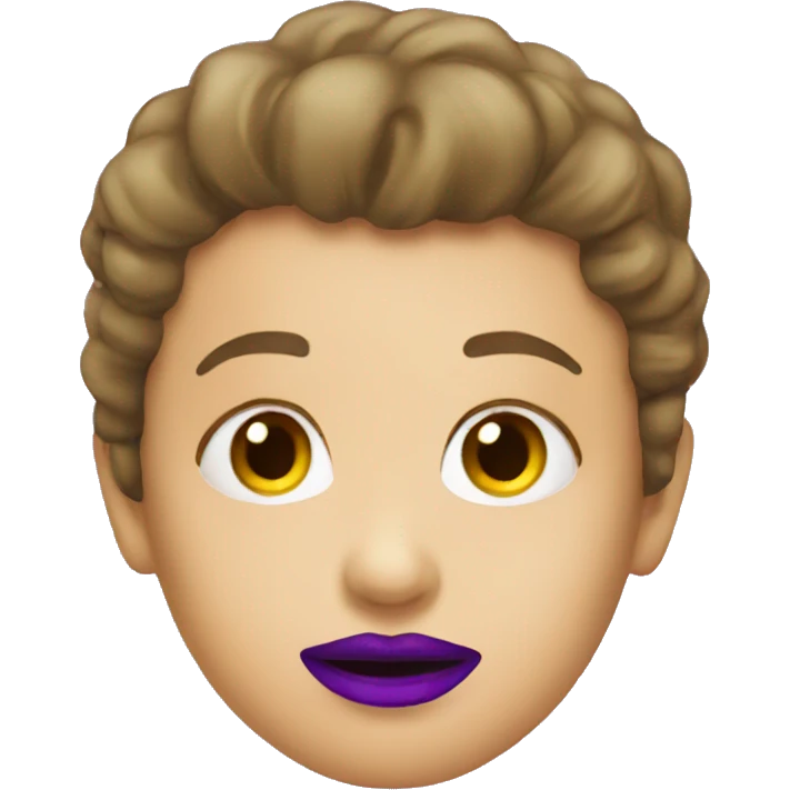 Purple lipstick emoji