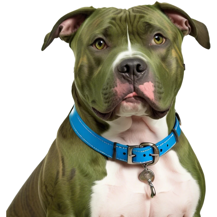 Brindle (no white) pitbull emoji