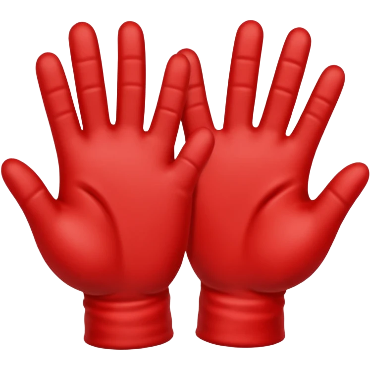 Dos manos entrelazadas con una hilo rojo emoji