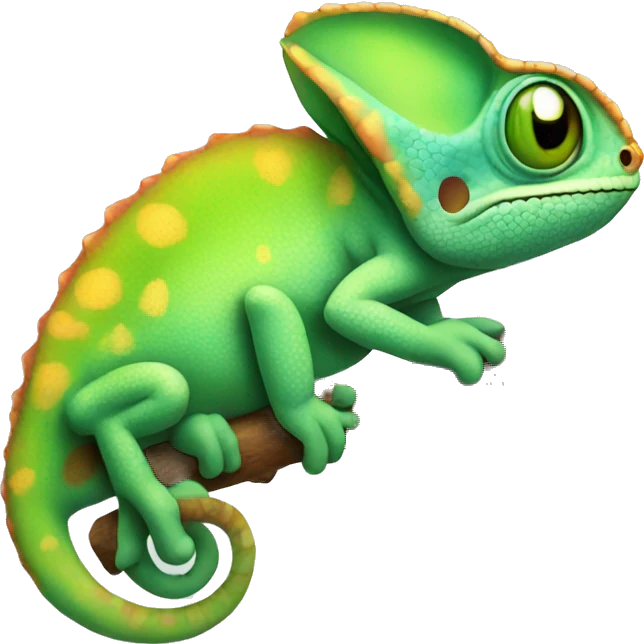cute chameleon emoji