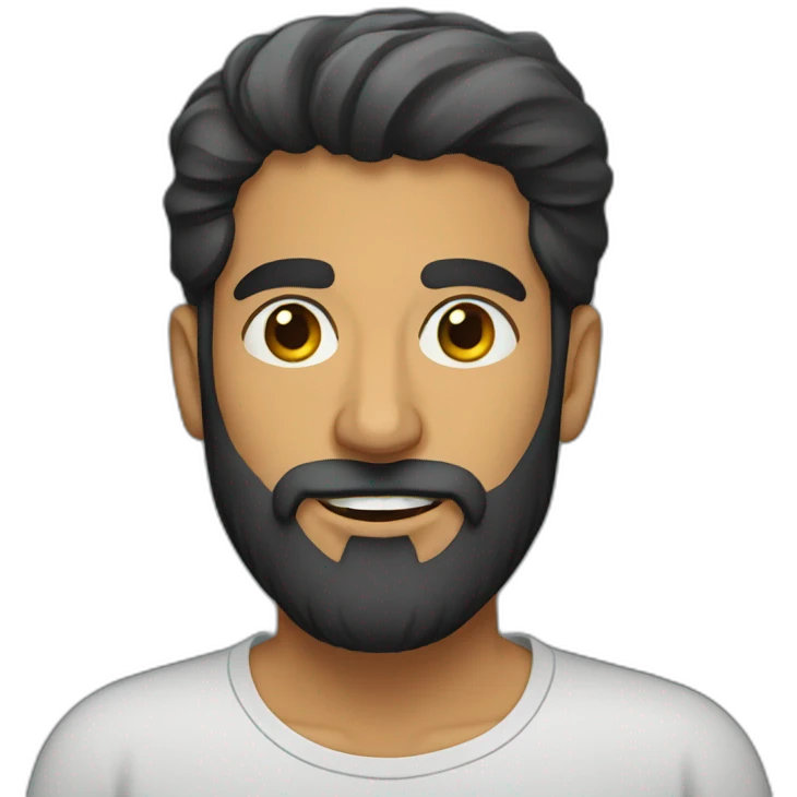 Pakistani bearded man emoji