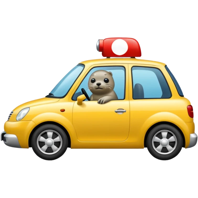 seal driving  emoji
