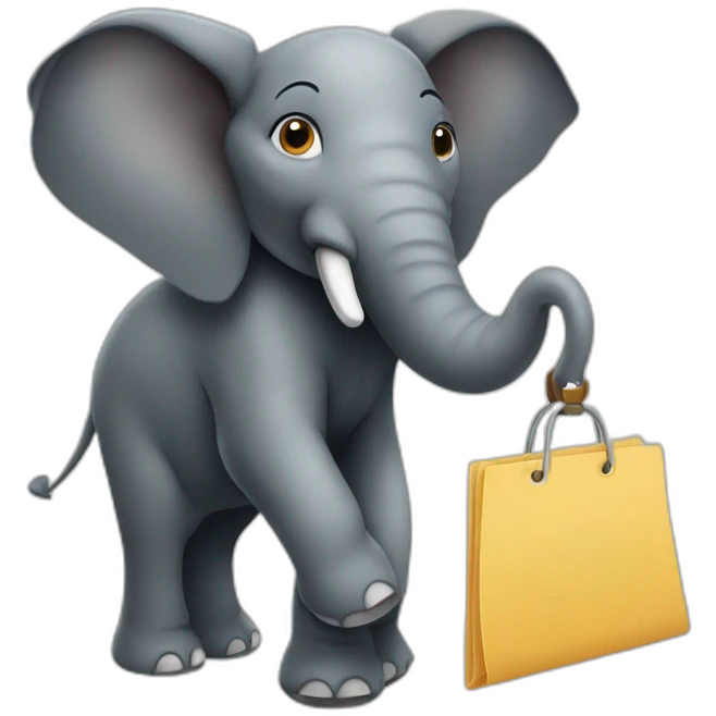 Filing elephant emoji