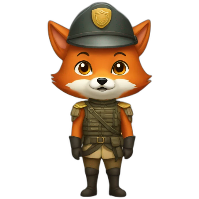 Fox soldier emoji