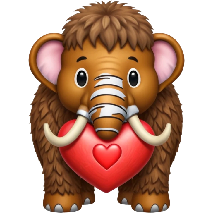 mamut lanudo con corazon para copiar y pegar en chat emoji