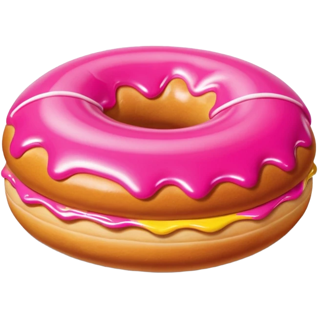pink jeff koons inflatable pan dulce  emoji