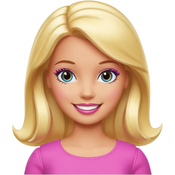 barbie girl different color emoji
