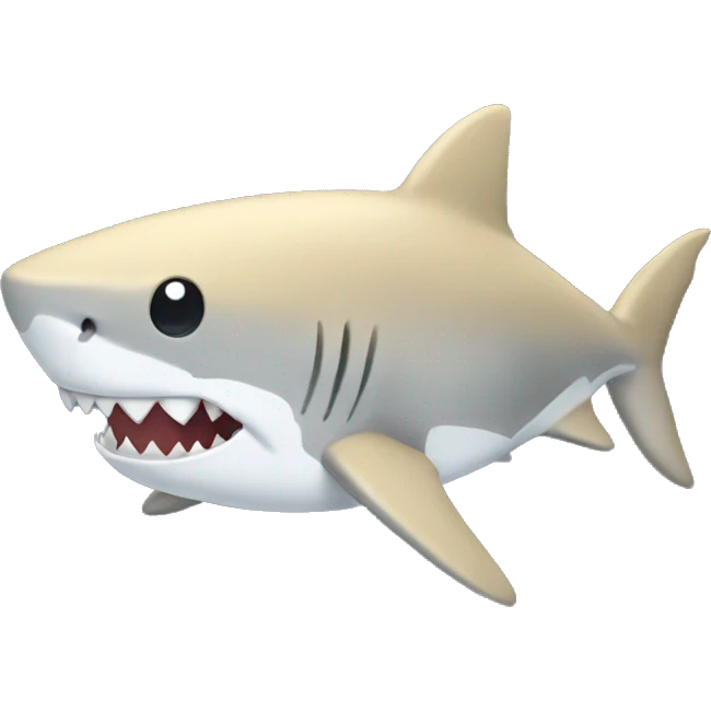 Shark with blonde hair and heart eyes emoji