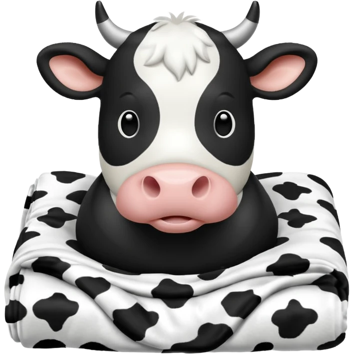 Cow print blanket emoji