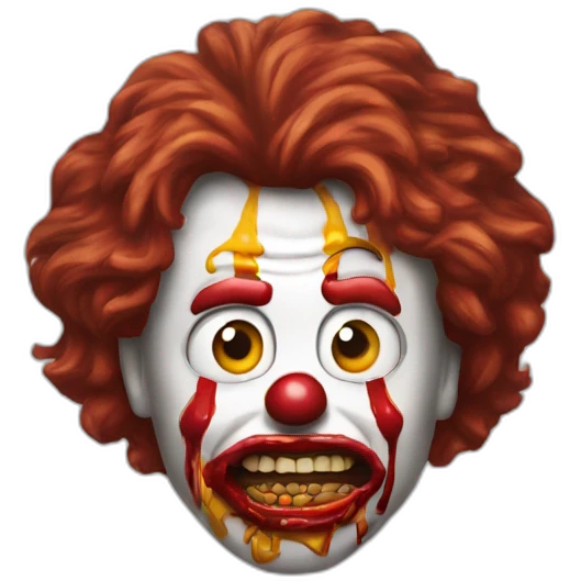 “Walking Dead” Ronald McDonald emoji