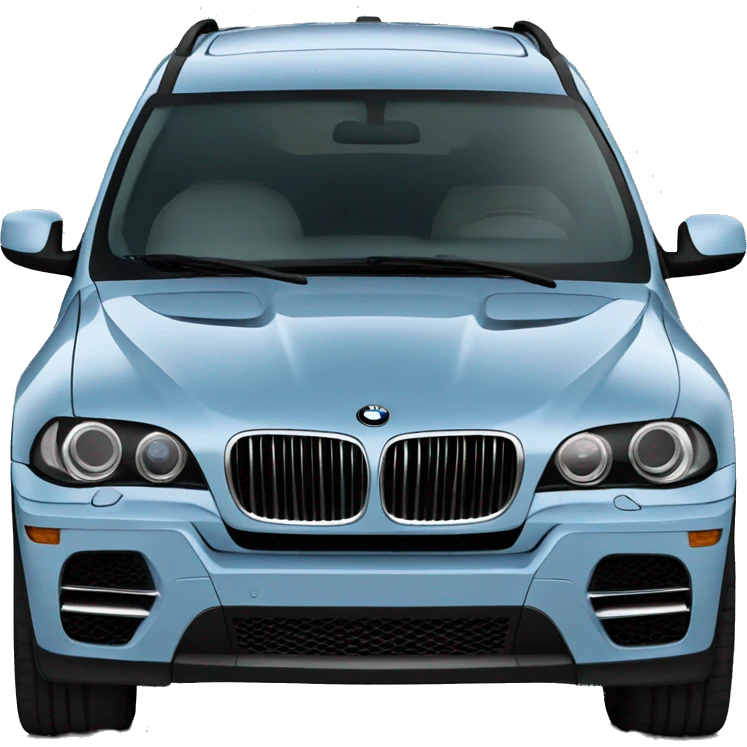Light slate blue bmw x5 realistic emoji