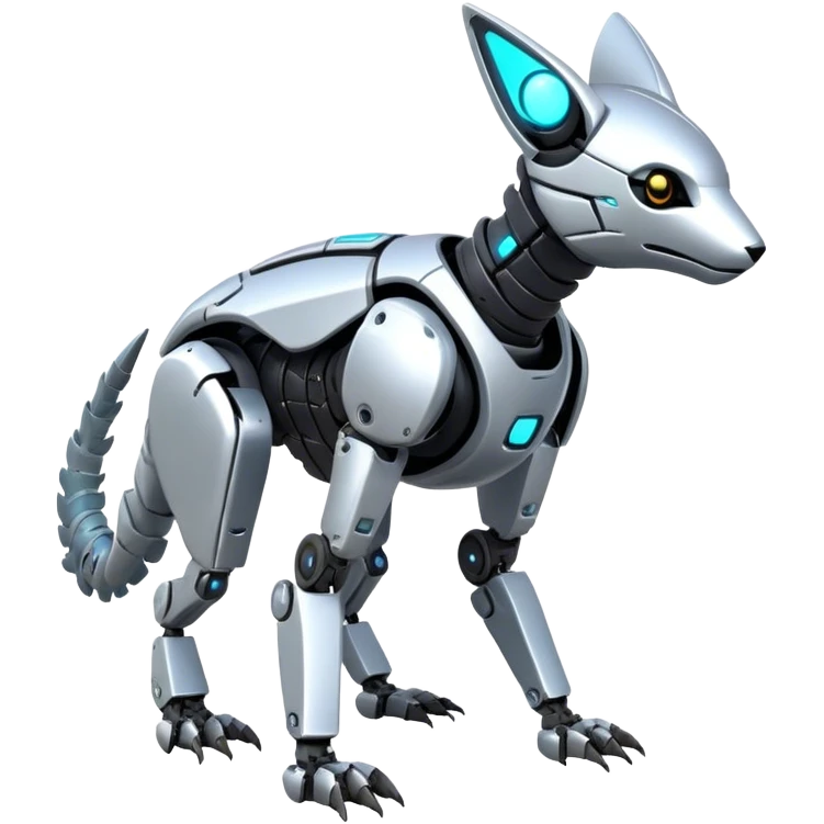 Modern Futuristic Vernid-Trico-Protogen-Robot-species by LiLaiRa full body emoji
