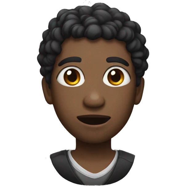 Black hai emoji